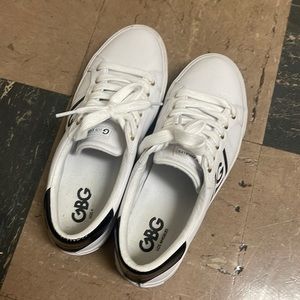 GBG white sneakers